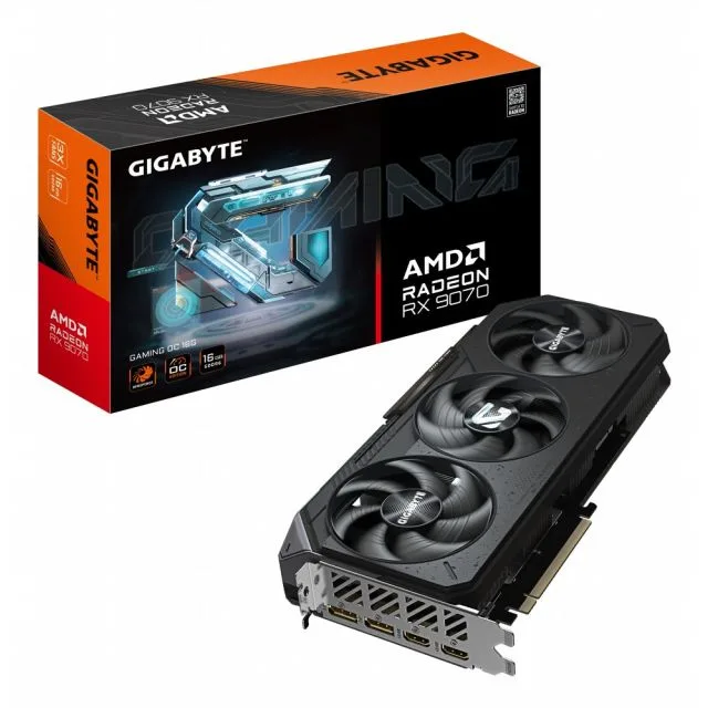 Gigabyte Radeon RX 9070 Gaming OC | 16GB GDDR6 VRAM | 4K Gaming | Grafikkarte | GPU | AMD