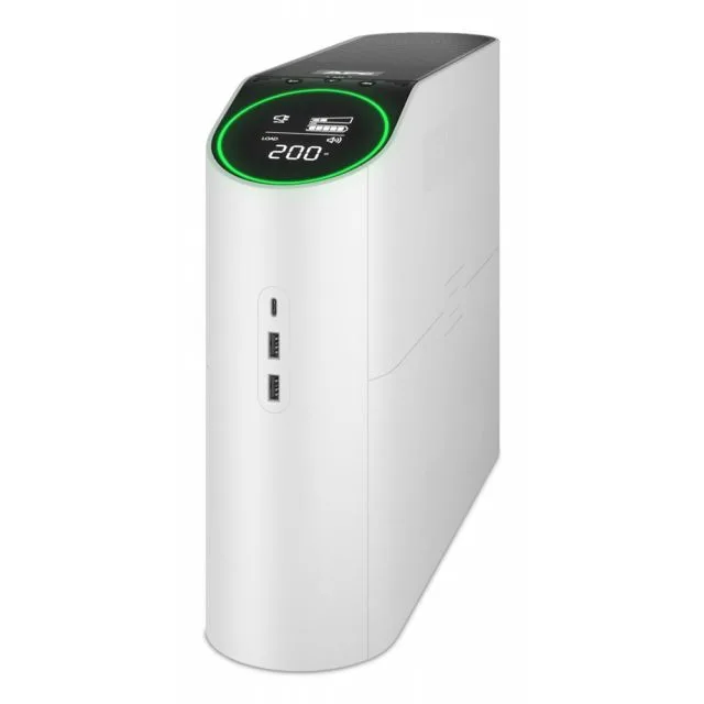 APC Back-UPS Pro Gaming BGM2200-GR | 2200 VA / 1320 W USV | 4x Schuko + 2x IEC-C13 | RGB-Beleuchtung + LCD-Display
