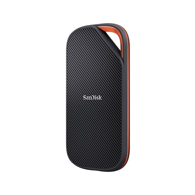 SanDisk Extreme PRO | Externe SSD | 4TB | USB-C / Thunderbolt | USB4 Gen3x2 | 3800 MB/s | Schwarz Orange