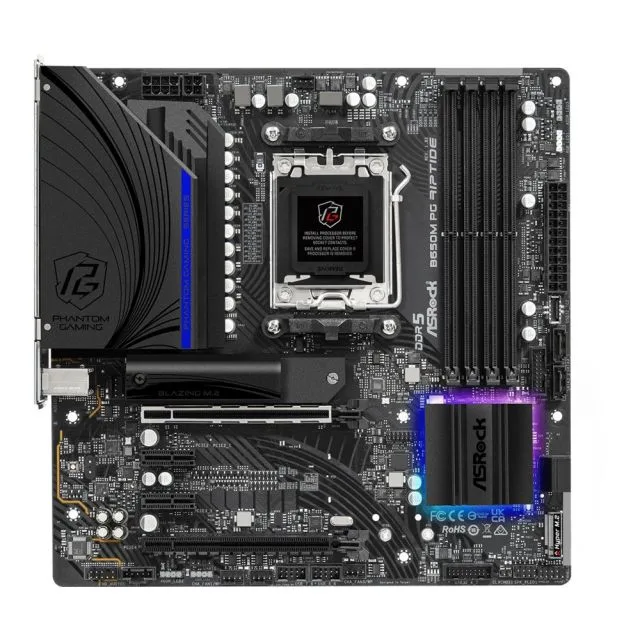 Asrock B650M PG Riptide | Sockel AM5 | AMD B650 | 4xDDR5 | Micro-ATX | Mainboard | Generalüberholt