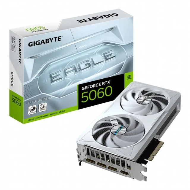 GIGABYTE GeForce RTX 5060 EAGLE OC ICE | 8GB GDDR7 | DLSS 4 | Grafikkarte | Nvidia GPU