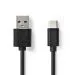 Nedis CCGL60601BK10 | USB 2.0 | USB-A auf USB-C | 1 m | Schwarz