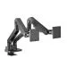 ACT AC8342 Premium | Verstellbare Monitor-Tischhalterung | Bis zu 35 Zoll | Max. 20 kg | VESA 100x100 | Für 2 Monitore