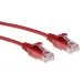 ACT DC9551 | CAT6 U/UTP Slimline Patchkabel | 1,5 meter | Rood | LSZH | Snagless RJ45