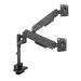 ACT AC8330 | Monitorarm für 2 Monitore bis 34 Zoll | 16 kg pro Bildschirm | Gasfeder | VESA 75x75 / 100x100
