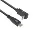 ACT AC7470 | USB 3.2 Gen 2 Kabel | USB-C (gerade) auf USB-C (abgewinkelt) | 60 W | 10 Gbit/s | 0,5 m | Schwarz