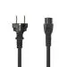 Nedis CEGL10130BK20 | Netzkabel | 2 m | CEE 7/17 auf CEE 16/5 | Schwarz