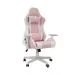 White Shark Roxy | Rosa Gaming-Stuhl mit verstellbarer Rückenlehne | Belastbar bis 120 kg