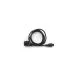Longwell 3-poliges Mickey Mouse (C5) EU-Netzkabel | 1,8 m | Schwarz