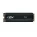 Crucial T705 | 4TB NVMe SSD | M.2 Gen5 | 14.100 MB/s Lesen | 12.600 MB/s Schreiben | Kühlkörper