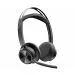 HP Poly Voyager Focus 2 MS Stereo | Bluetooth-Headset (ANC) | USB-C (mit USB-A-Adapter) | Schwarz