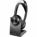 HP Poly Voyager Focus 2 UC Stereo | Bluetooth-Headset (ANC) | USB-C (mit USB-A-Adapter) | Ladestation | Schwarz