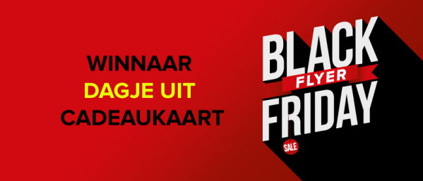 Winnaar Dagje Uit Giftcard Black Friday Flyer 